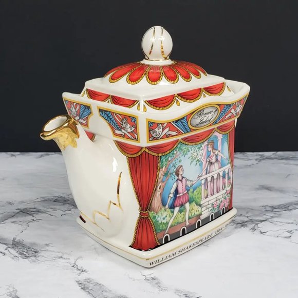 Sadler Romeo Juliette Teapot Shakespear Vintage - Picture 4 of 11
